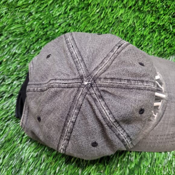 Vintage Y2K Armani Exchange A|X Distressed Faded Denim Dad Hat Strapback - Picture 5 of 8